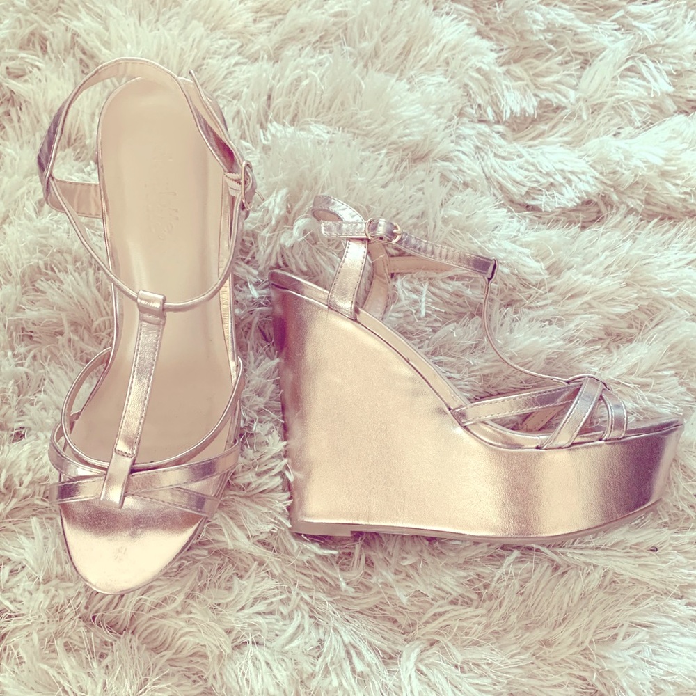 Rose Gold Charlotte Russe wedges